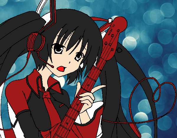 Miku con guitarra