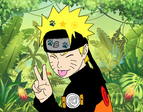 Naruto sacando lengua