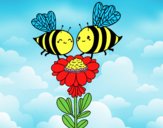 Pareja de abejas