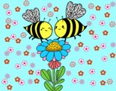 Pareja de abejas