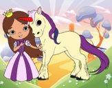 Princesa y unicornio