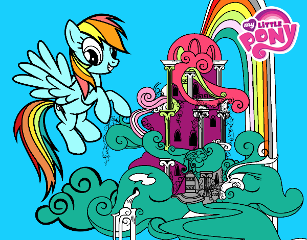 Rainbow Dash en su palacio