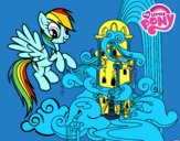 Rainbow Dash en su palacio