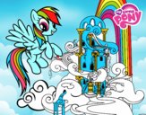 Rainbow Dash en su palacio