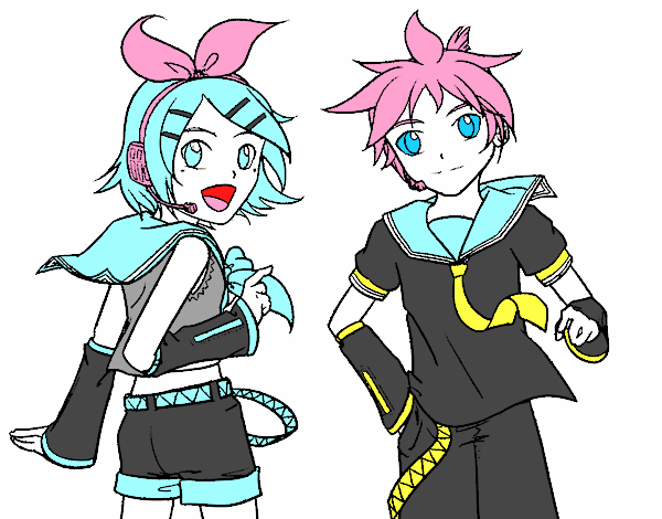 Rin y Len Kagamine Vocaloid