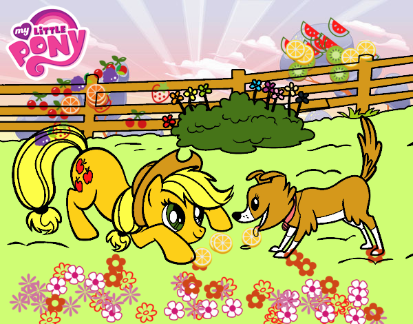 Applejack y Winona