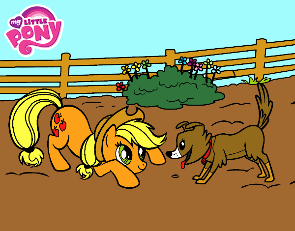 Applejack y Winona