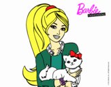 Barbie con su linda gatita