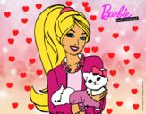 Barbie con su linda gatita