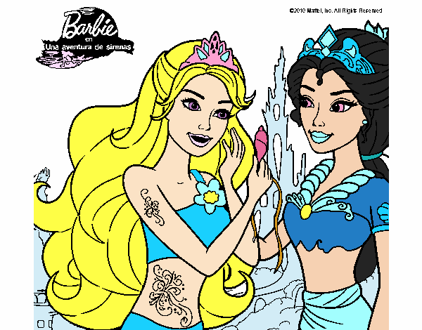 Barbie se despiede de la reina sirena