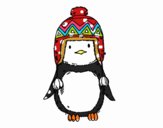 Bebé pingüino con gorrito