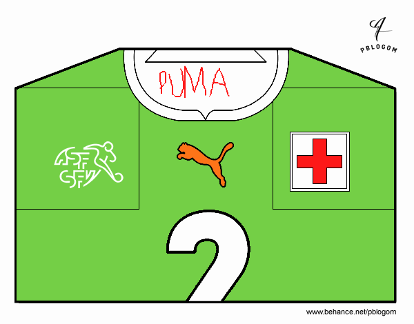 Camiseta del mundial de fútbol 2014 de Suiza