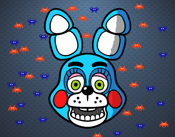 Cara de Toy Bonnie de Five Nights at Freddy's