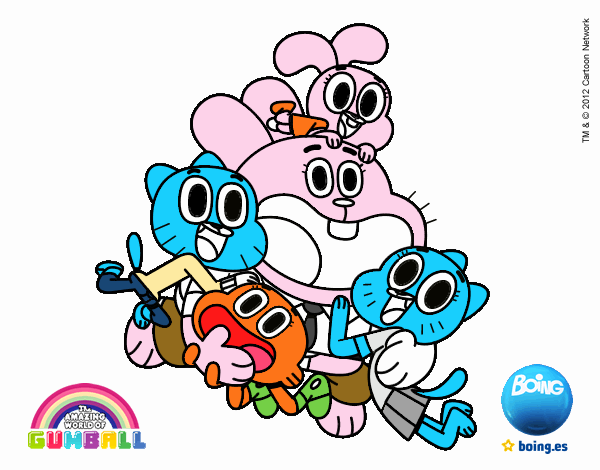 Gumball y amigos contentos