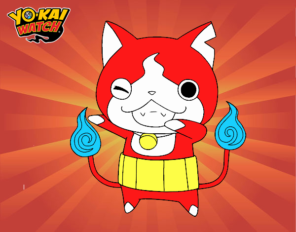 Jibanyan guiñando el ojo