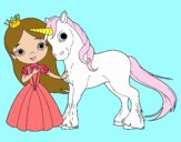 Princesa y unicornio