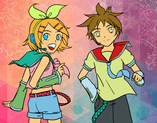 Rin y Len Kagamine Vocaloid