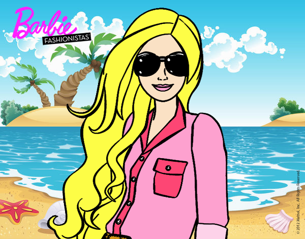 Barbie con gafas de sol