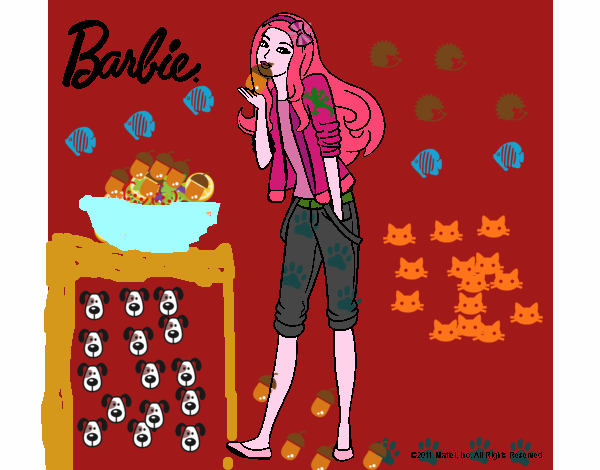 Barbie con look casual