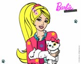 Barbie con su linda gatita