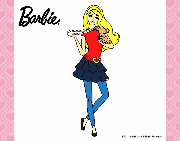 barbie con look casual