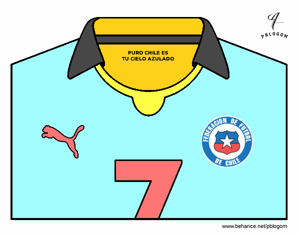 Camiseta del mundial de fútbol 2014 de Chile