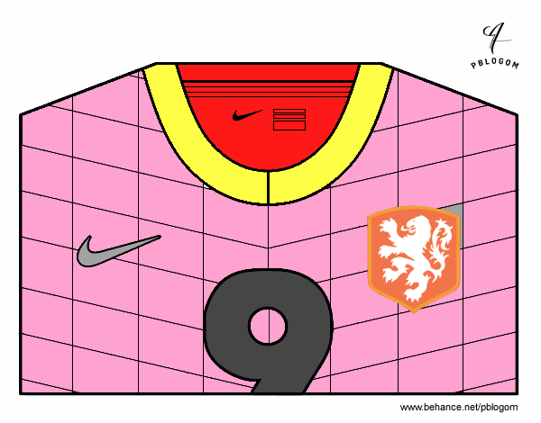 Camiseta del mundial de fútbol 2014 de Holanda