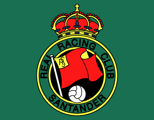 Dibujo de Escudo del Real Racing Club de Santander pintado por en