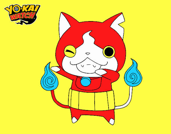 Jibanyan guiñando el ojo