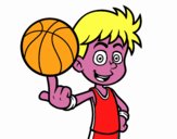 Jugador de baloncesto junior