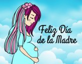 Mamá embarazada en el día de la madre