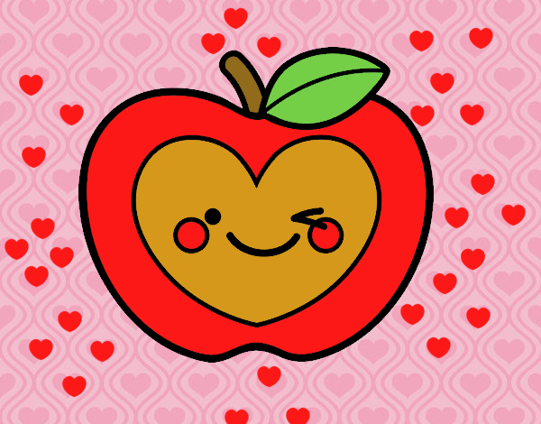 Manzana  de corazon