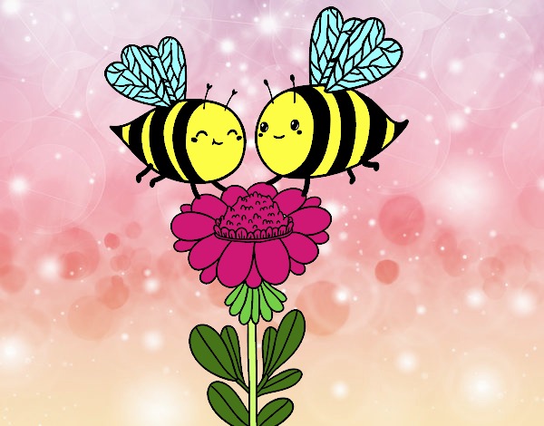 Pareja de abejas