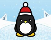 Pingüino navideño