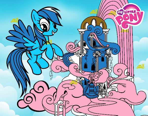 Rainbow Dash en su palacio