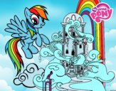 Rainbow Dash en su palacio