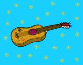 Una guitarra acústica