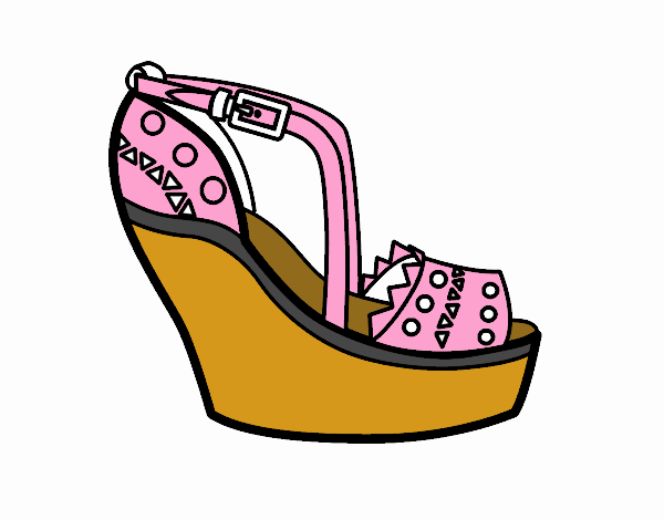 Zapato con cuña