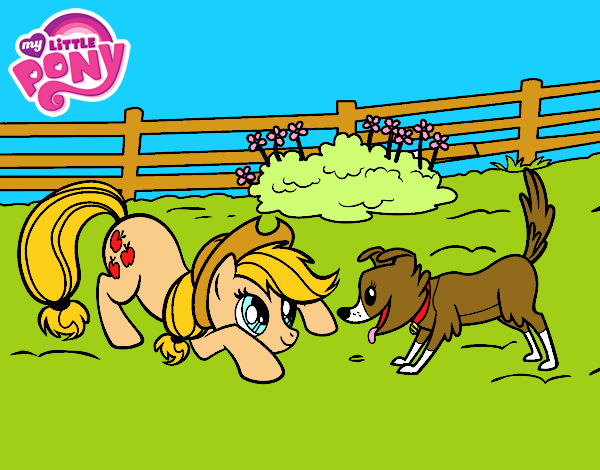 Applejack y Winona