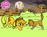 Applejack y Winona