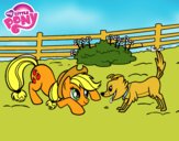 Applejack y Winona