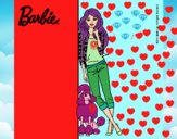 Barbie con cazadora de cuadros