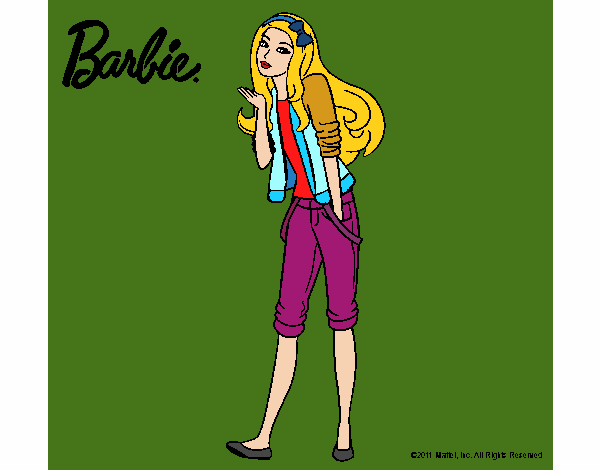 Barbie con look casual