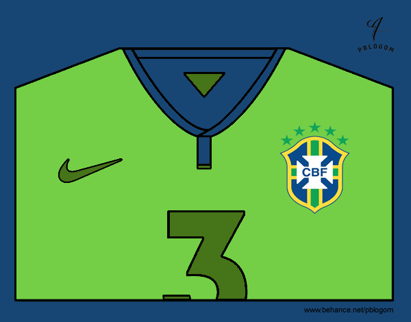 Camiseta del mundial de fútbol 2014 de Brasil