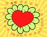 Corazón flor