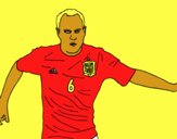 Iniesta con la Selección Española