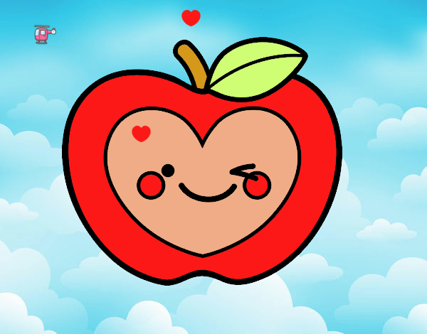 Manzana corazón