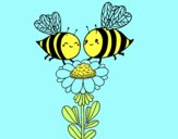 Pareja de abejas