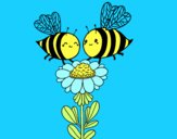 Pareja de abejas