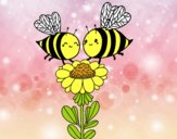 Pareja de abejas